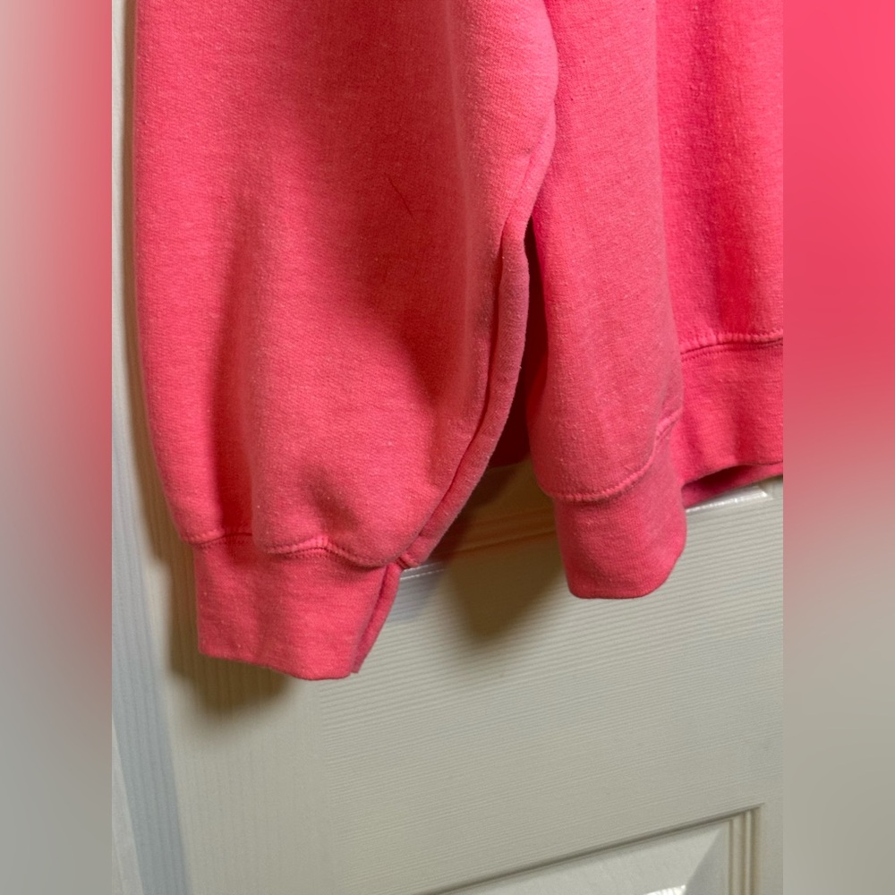 Gildan Pink Holiday Sweater with Tree Design - Picture 3 of 7